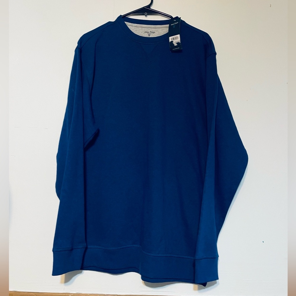 Pringle Blue and Light Gray Crewneck